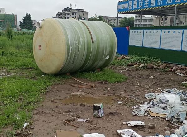 镇江遂宁船山区10立方玻璃钢化粪池项目